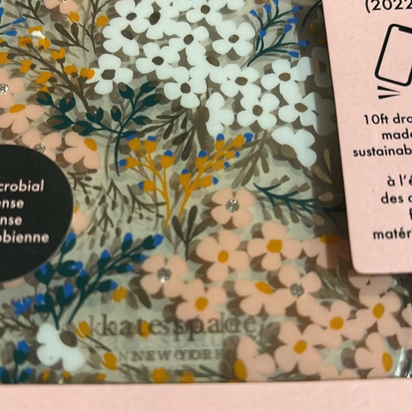 NWT Kate spade floral flowers rhinestones iPhone 14 Plus case MagSafe - Picture 2 of 4